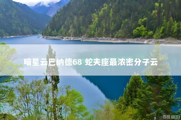 暗星云巴纳德68 蛇夫座最浓密分子云